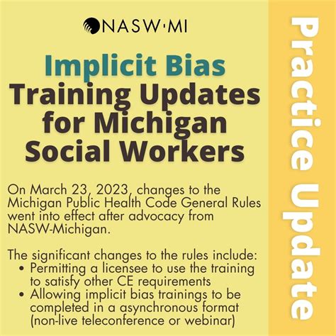 Healthcare professionals across Michigan fell under controversial state implicit bias training rules this week. . Michigan implicit bias training free